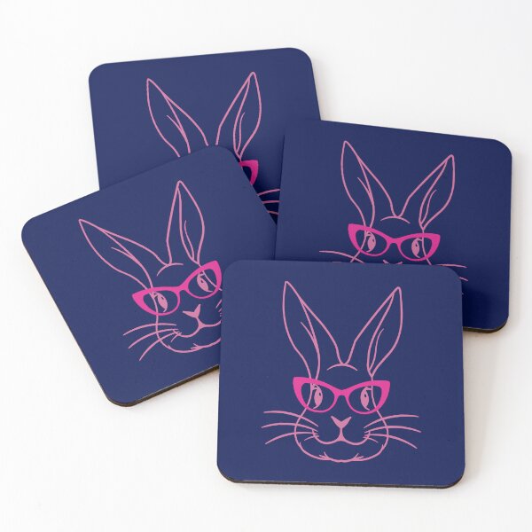 Item preview, Cute Pink Bunny Rabbit With Glasses designed and sold by Jeallan Designs.