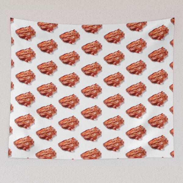 Item preview, Bacontopia: Wrap Your World in Crispy Deliciousness with this Sizzling Bacon Pattern! designed and sold by Ignorant-Artist.