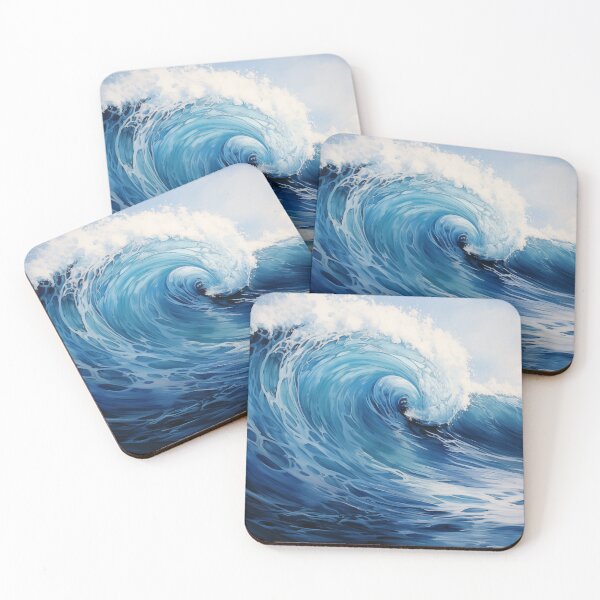 Item preview, Blue Ocean Waves designed and sold by SunMoonMilk.