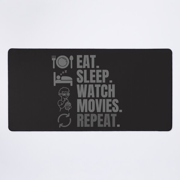 Item preview, Eat sleep watch movies repeat designed and sold by Creativedsigna.