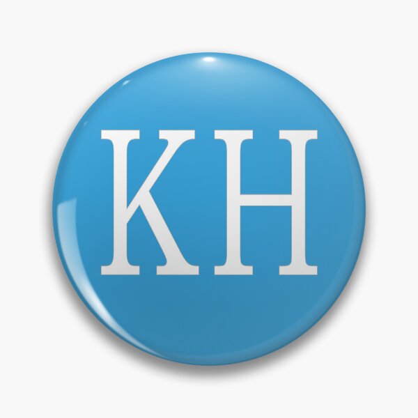 Artikelvorschau, KH-Initialen-Monogramm-elegante weiße Buchstaben entworfen und verkauft von Jeallan Designs.