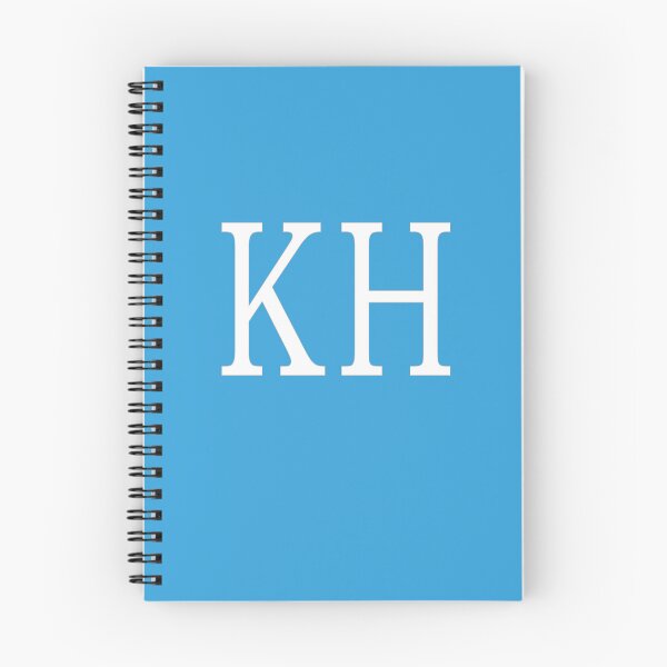 Artikelvorschau, KH-Initialen-Monogramm-elegante weiße Buchstaben entworfen und verkauft von Jeallan Designs.