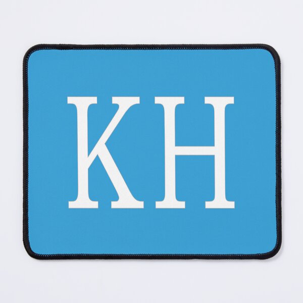 Item preview, KH Initials Monogram Elegant White Letters designed and sold by Jeallan Designs.