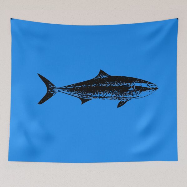 Item preview, Yellowtail Kingfish Great Amberjack Black Design  designed and sold by designsasstultd.