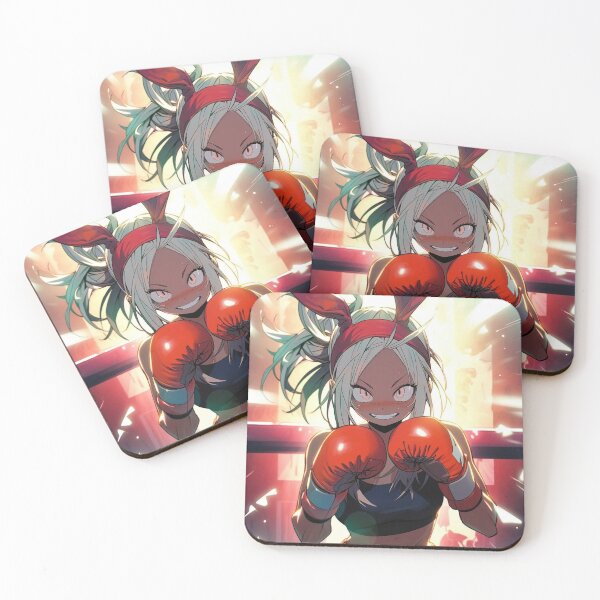Item preview, Boxing anime girl in ring portrait art designed and sold by TheArtistOf2022.
