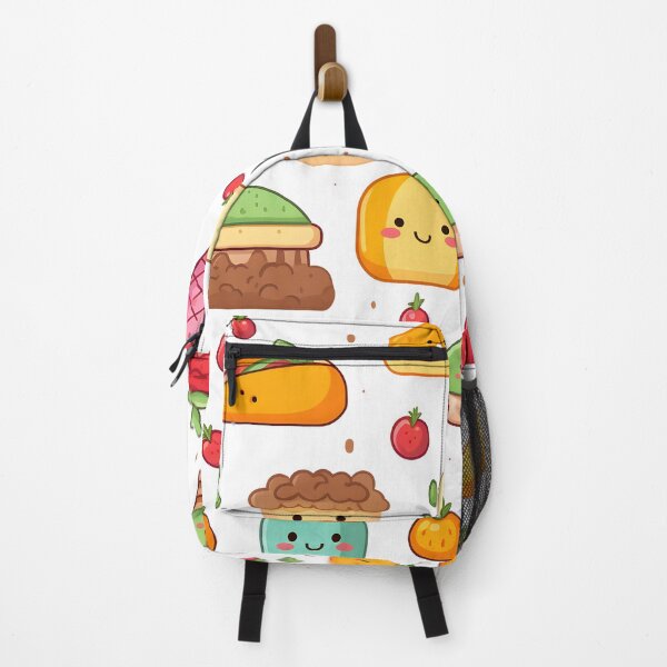 Item preview, Adorable Animated Food Pattern for Kids designed and sold by VectorPlace.