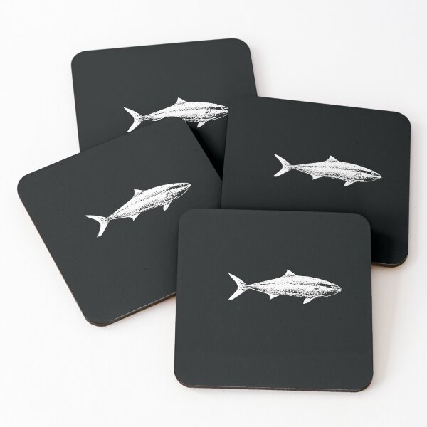 Item preview, Yellowtail Kingfish Great Amberjack White Design  designed and sold by designsasstultd.