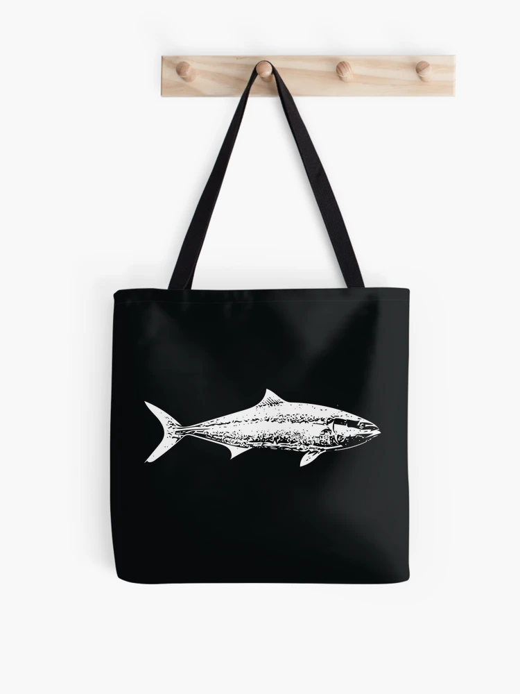 Yellowtail Kingfish Great Amberjack White Design Tote Bag