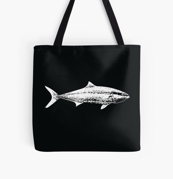 Yellowtail Kingfish Great Amberjack White Design Tote Bag