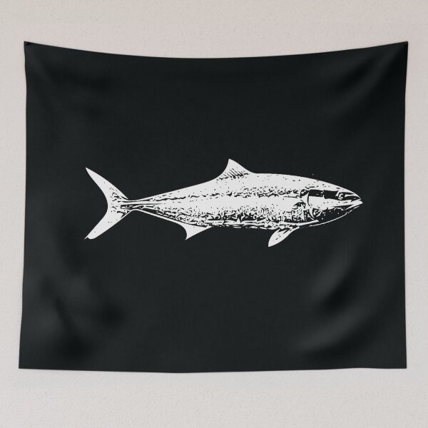 Item preview, Yellowtail Kingfish Great Amberjack White Design  designed and sold by designsasstultd.