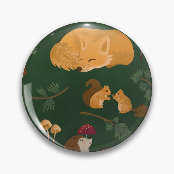 Item preview, Woodland Autumn Animals | Nursery woodland with foxes, hedgehogs, and mushrooms.   designed and sold by eloulamb.