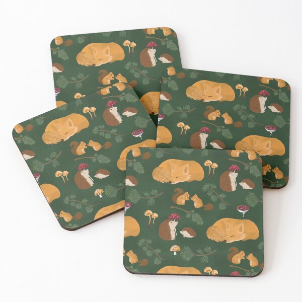 Item preview, Woodland Autumn Animals | Nursery woodland with foxes, hedgehogs, and mushrooms.   designed and sold by eloulamb.