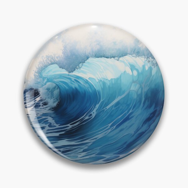 Item preview, Pretty Blue Ocean Waves  designed and sold by SunMoonMilk.