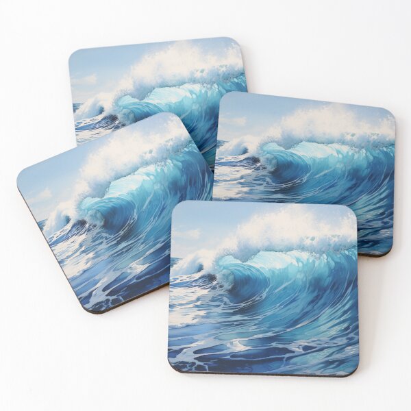 Item preview, Pretty Blue Ocean Waves  designed and sold by SunMoonMilk.