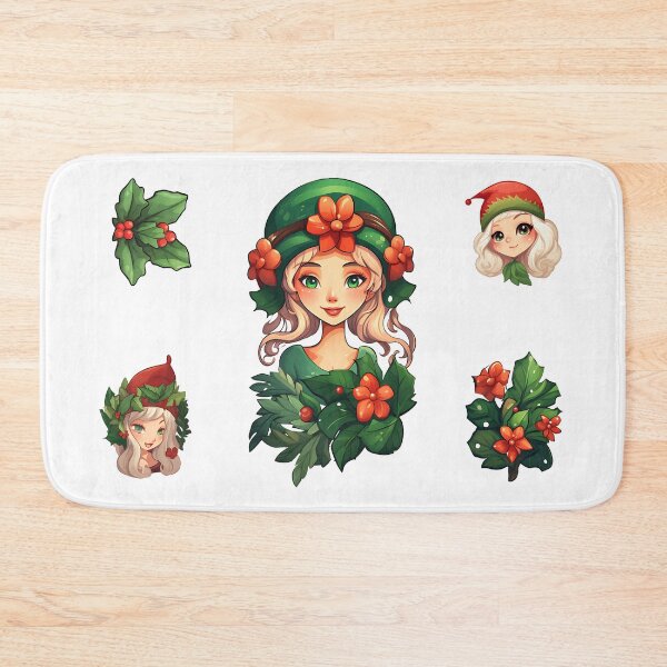 Item preview, Christmas Elf Blossoms: Poinsettias and More! designed and sold by WickedFairySt.