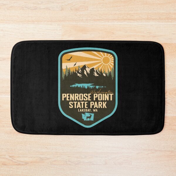 Item preview, Penrose Point State Park Washington - WA Retro Badge Forest and Wilderness  designed and sold by mountainfad.