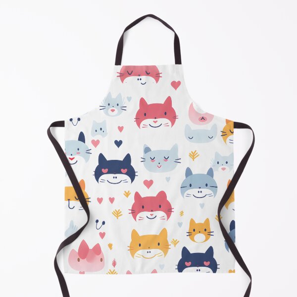 Item preview, Charming Cat Faces Pattern for Playful Decor designed and sold by VectorPlace.