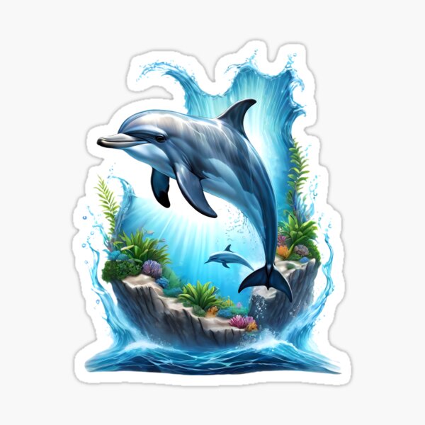 Item preview, Beneath the waves Dolphin designed and sold by SolaoLab.