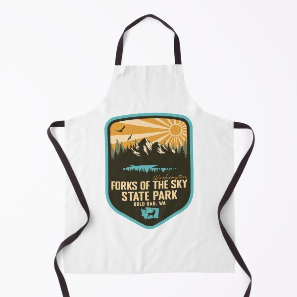 Item preview, Forks Of The Sky State Park Washington - WA Retro Badge Forest and Wilderness designed and sold by mountainfad.