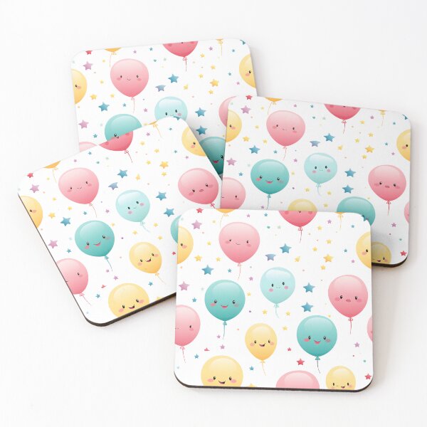 Item preview, Happy Balloons and Stars Pattern for Party Decor designed and sold by VectorPlace.