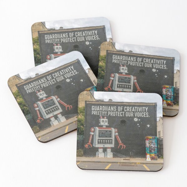 Item preview, Robot Stencil Graffiti designed and sold by Bomax121.