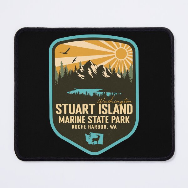 Item preview, Stuart Island Marine State Park Washington - WA Retro Badge Forest and Wilderness designed and sold by mountainfad.