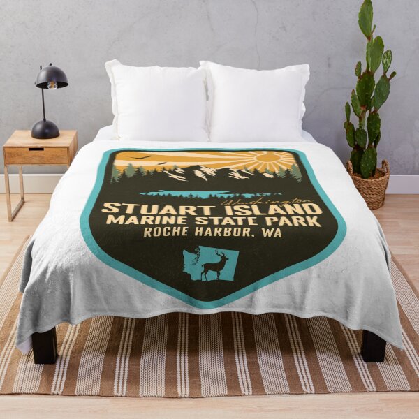 Item preview, Stuart Island Marine State Park Washington - WA Retro Badge Forest and Wilderness designed and sold by mountainfad.