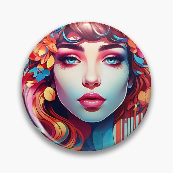 Item preview, Woman emerging from water abstract retro 80s design designed and sold by BorgSpareParts.