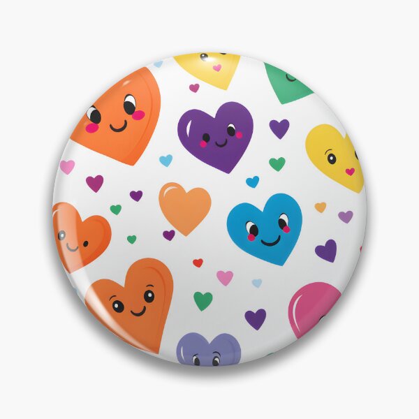 Item preview, Playful Smiling Hearts Wallpaper for Cheerful Spaces designed and sold by VectorPlace.