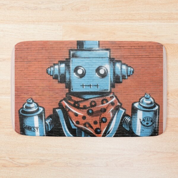 Item preview, Robot Stencil Graffiti designed and sold by Bomax121.