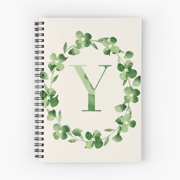 Item preview, Letter Y Floral Monogram. Green Hydrangea Flowers Laurel. designed and sold by helga-wigandt.