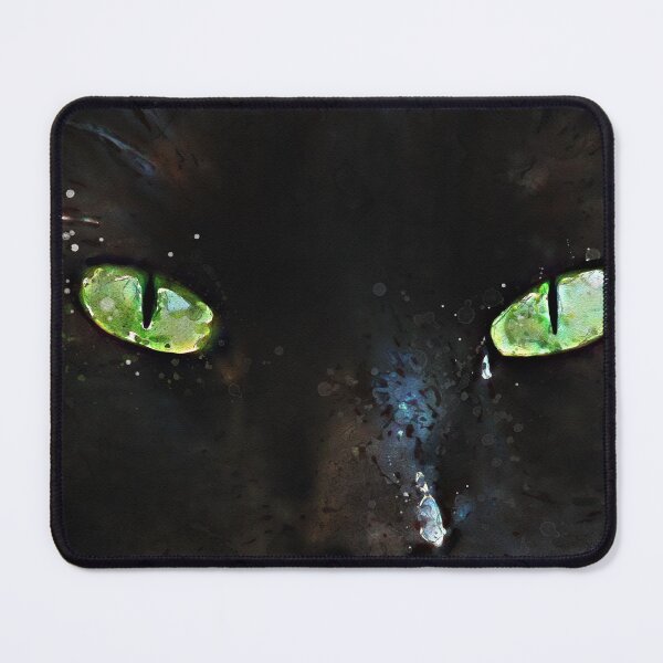 Item preview, Green eyes on black 1 designed and sold by daWinki11.