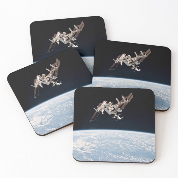 Item preview, STK204511S-International Space Station in orbit above Earth. designed and sold by StocktrekImages.
