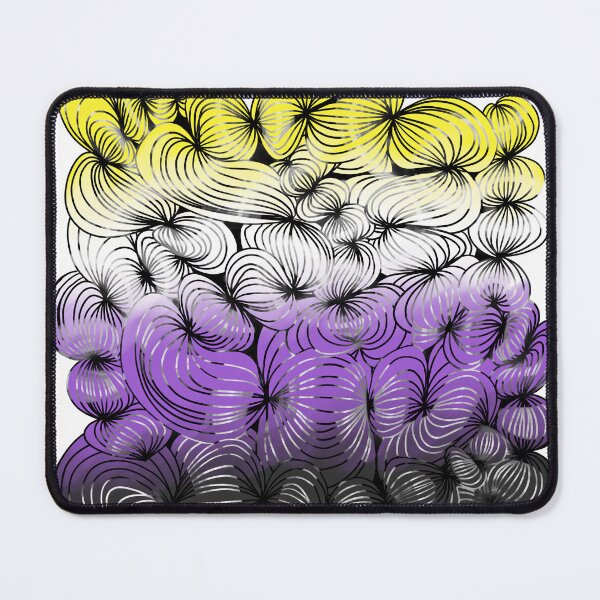 Item preview, Squiggles Gone Wild - Nonbinary Pride Flag designed and sold by Tweetyeti.