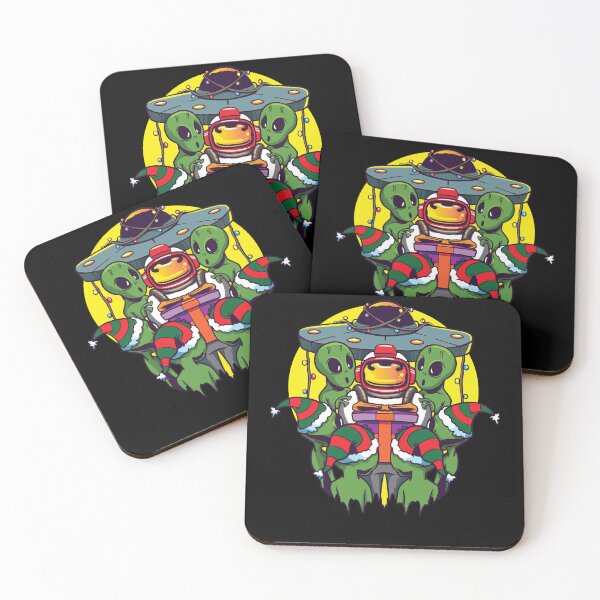 Item preview, Astronaut Alien Christmas Space designed and sold by MooonTees.