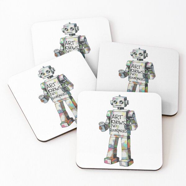 Item preview, Robot Stencil Graffiti designed and sold by Bomax121.
