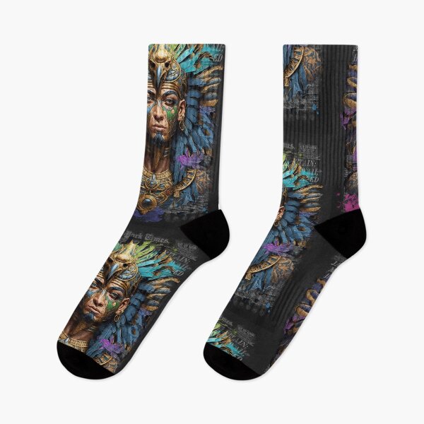 Item preview, Mayan king illustration designed and sold by Bcolors.