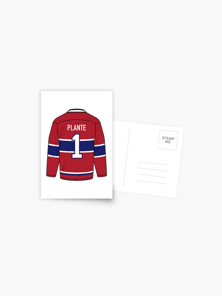 Jacques Plante Montreal jersey Postcard