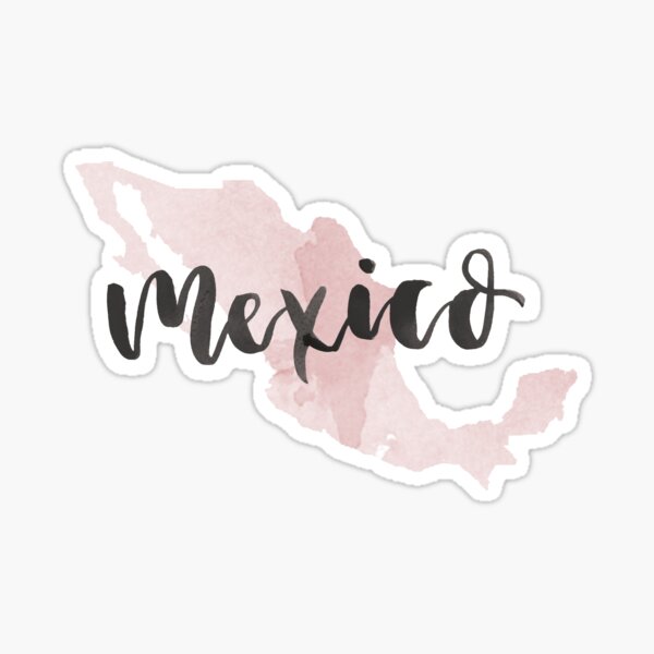 Mexico Country Watercolour Sticker