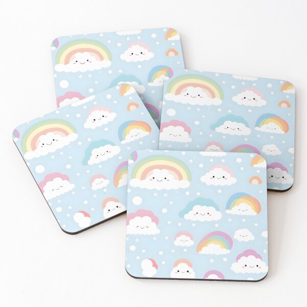 Item preview, Dreamy Rainbows and Fluffy Clouds Wallpaper for Kids' Spaces designed and sold by VectorPlace.