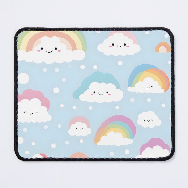 Item preview, Dreamy Rainbows and Fluffy Clouds Wallpaper for Kids' Spaces designed and sold by VectorPlace.