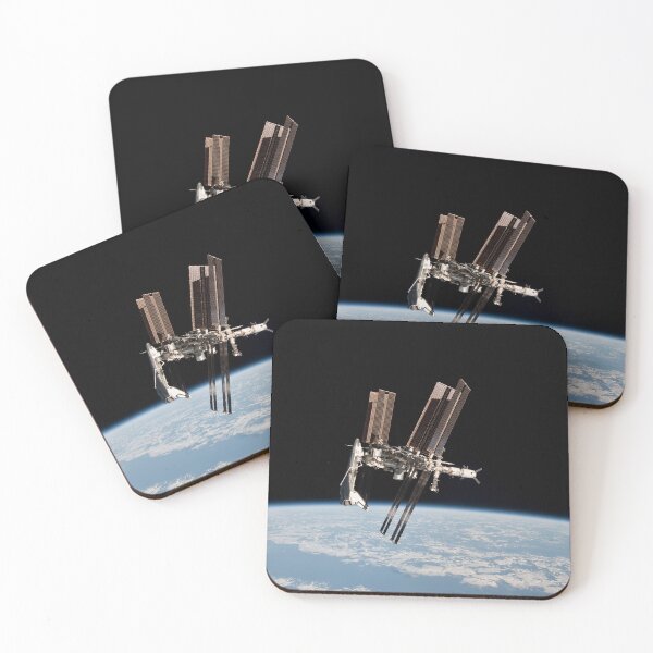 Item preview, STK204513S-International Space Station in orbit above Earth. designed and sold by StocktrekImages.