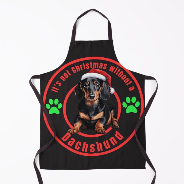 Item preview, “It’s Not Christmas Without a Dachshund” (Black) designed and sold by RhondaLily.