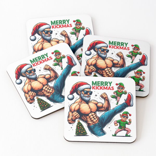 Item preview, Merry Kickmas - aesthetic christmas funny vibe designed and sold by GalaxyGraffiti.