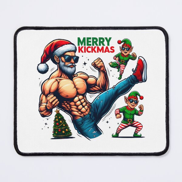 Item preview, Merry Kickmas - aesthetic christmas funny vibe designed and sold by GalaxyGraffiti.
