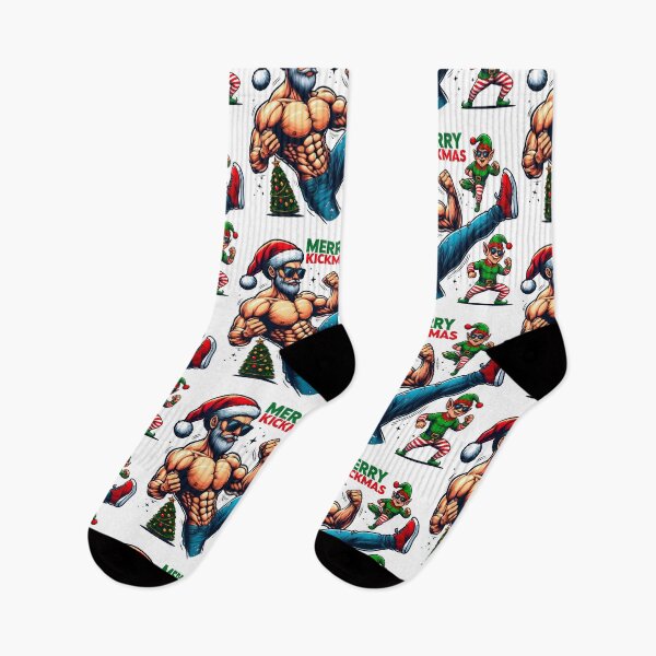 Item preview, Merry Kickmas - aesthetic christmas funny vibe designed and sold by GalaxyGraffiti.