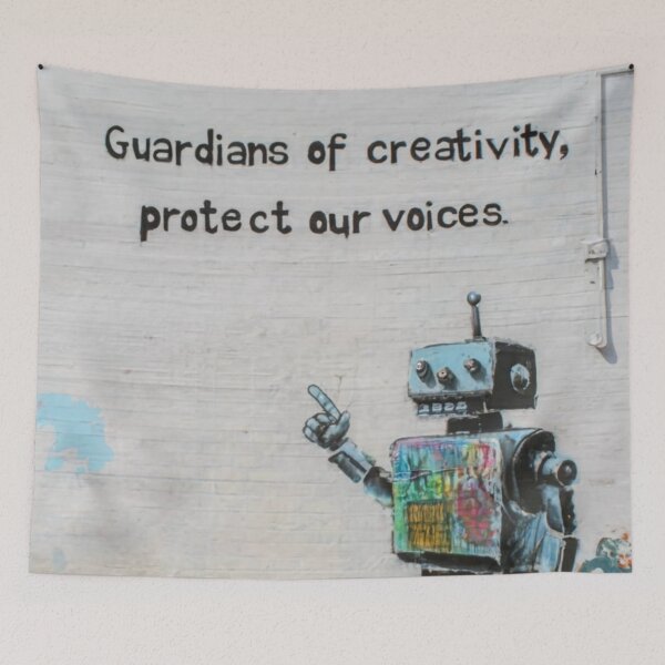 Item preview, Robot Stencil Graffiti designed and sold by Bomax121.