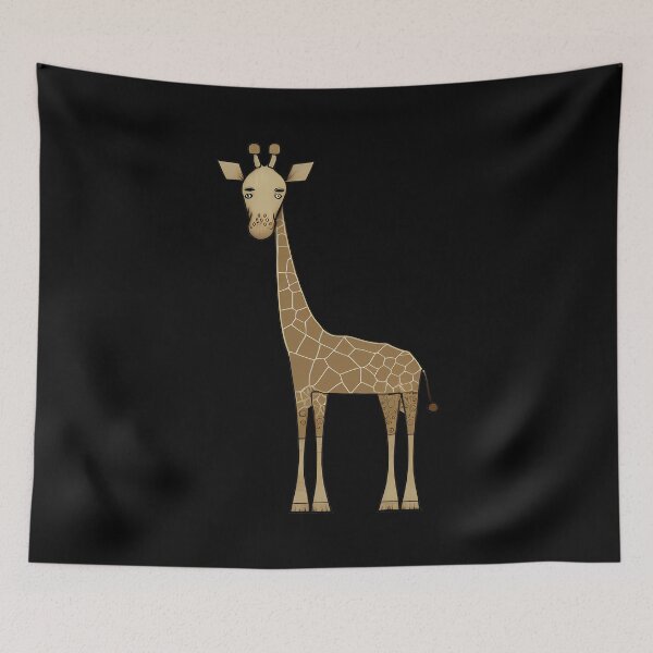 Item preview, Minimalist Art Giraffe: Graceful Simplicity in Wildlife designed and sold by hamishby.