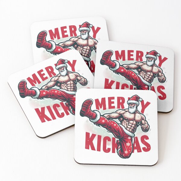 Item preview, Merry Kickmas - aesthetic christmas funny vibe designed and sold by GalaxyGraffiti.