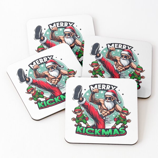 Item preview, Merry Kickmas - aesthetic christmas funny vibe designed and sold by GalaxyGraffiti.